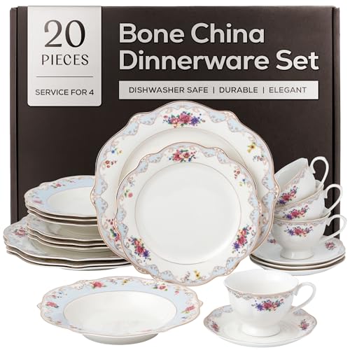 Romantic Bloom Premium Bone China Dinnerware Set