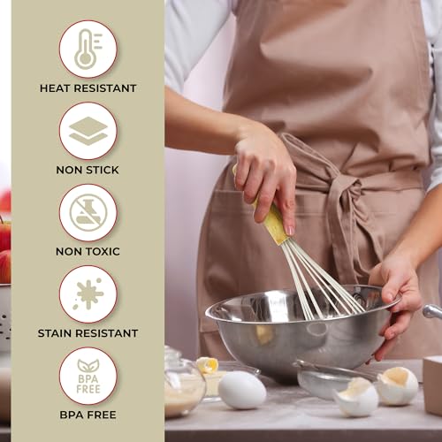 50 PCS Silicone Kitchen Utensils Set Complete Kitchen Set (Khaki)