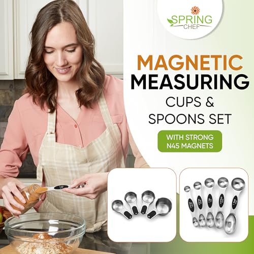 Magnetic Measuring Cups & Spoons Sets