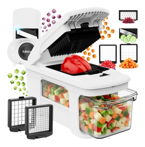 Pro XL Vegetable Chopper & Mandoline Slicer (White / 4 in 1)