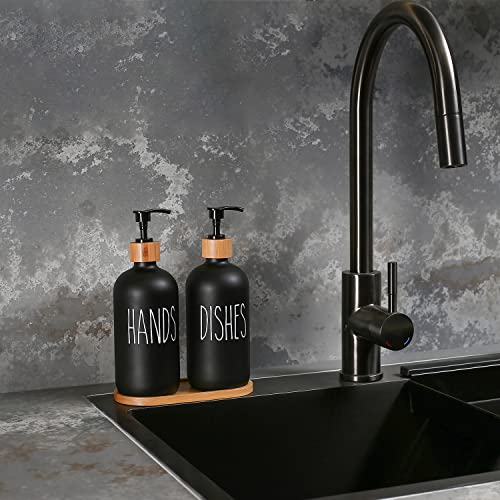Glass Soap Dispenser Set