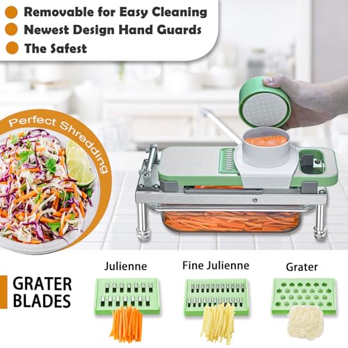 Vegetable Chopper Veggie Cutter Onion Food Potato Dicer with Container (8 Blade)
