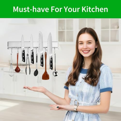 12 Inch Magnetic Knife Holder for Wall No Drill (12Inch)
