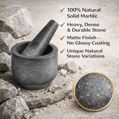 Marble Stone Mortar and Pestle
