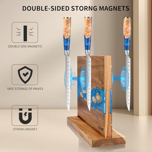 Magnetic Knife Block (Brown+Blue)