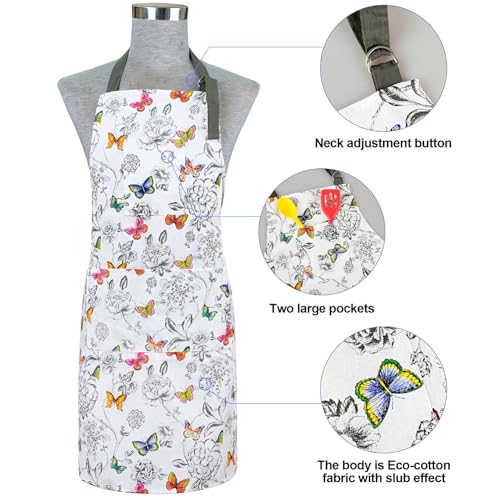 Oven Mitts and Pot Holders with Chef Apron (Butterfly)