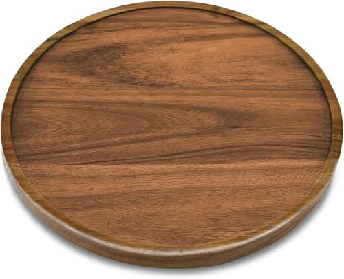 Acacia Wood Lazy Susan Organizer Kitchen Turntable for Cabinet Pantry Table Organization