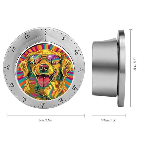 Funny Golden Retrievers Dog Kitchen Timer (Style-9 / One Size)