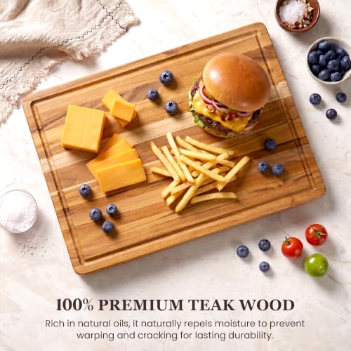 14x10 Teak Cutting Board (14"L x 10"W)