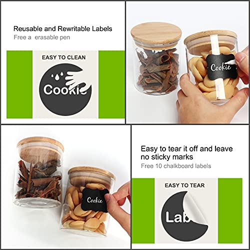Glass Jars With Bamboo Lids