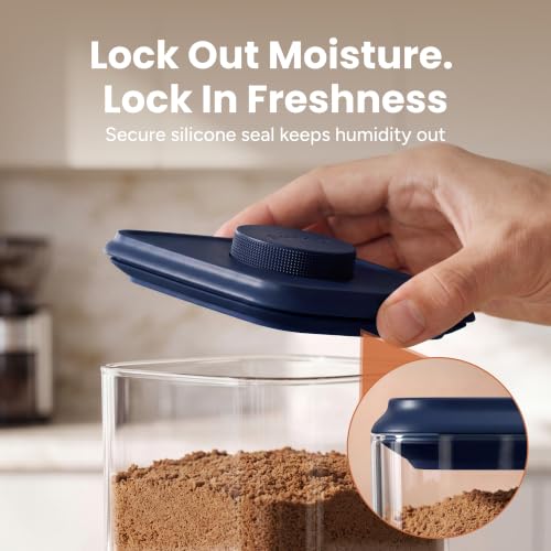 Glass Airtight Food Storage Containers with Pop Lids