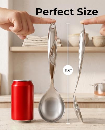 Stainless Steel Straining Spoon