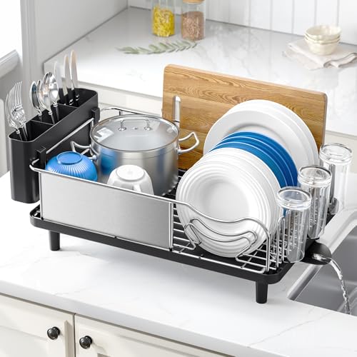 Dish Rack 304 Stainless Steel Dish Drying Rack for Kitchen Counter