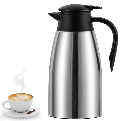 68 Oz Insulated Thermal Coffee Carafe Stainless Steel Double Walled Vacuum Coffee Thermos