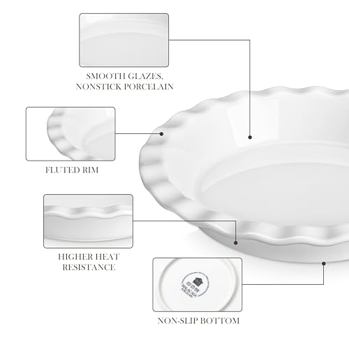 White Ceramic Pie Pan