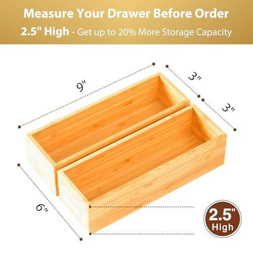 Kitchen Drawer Organizers Set of 2