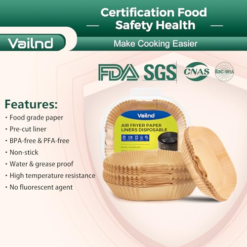 100 Pcs Air Fryer Paper Liners