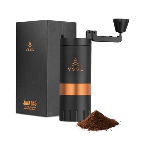 VSSL Java G45】Premium Manual Coffee Grinder (Carbon / 45 Gram Standard)
