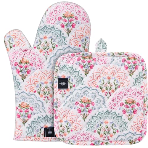 Pot Holders for Kitchen Heat Resistant Hot Pads for Countertops Oven Pot Holders Cotton Potholders for Kitchen Cooking Baking
