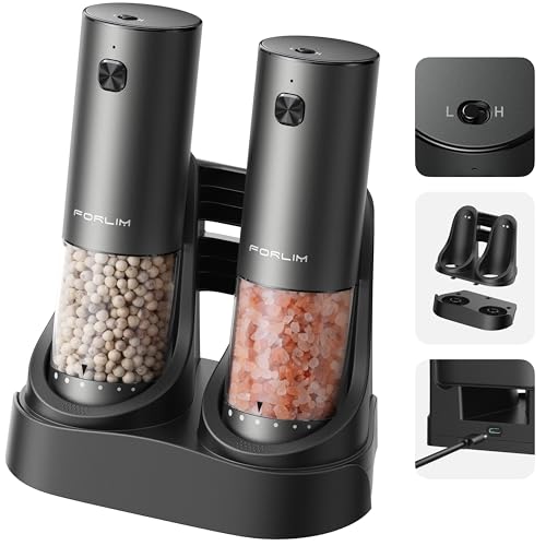 Electric Salt & Pepper Grinder Set