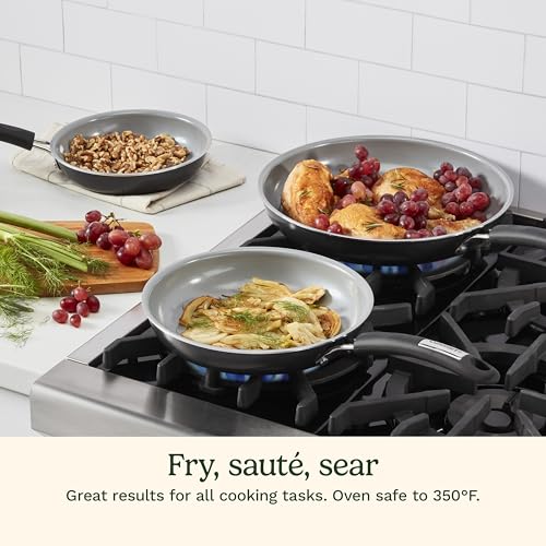 3 Pc Classic Ceramic Nonstick Skillet Set