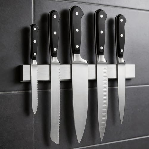 12 Inch Magnetic Knife Strips (12 Inch / Silver)