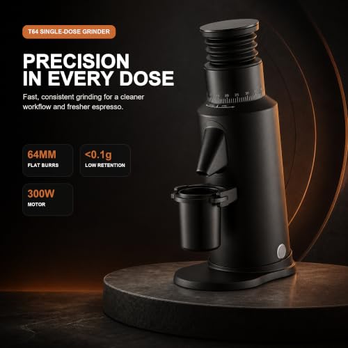 T64 Single Dose Coffee Grinder (Black)