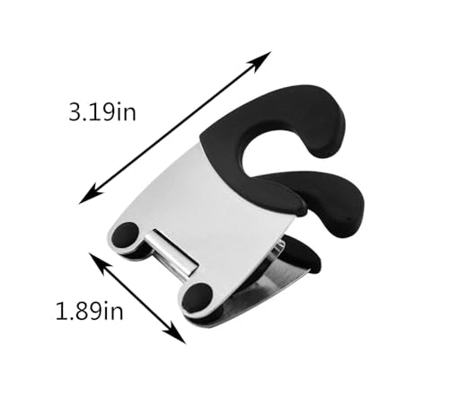 4 Pcs Utensil Pot Clips Silicone Spoon Rest Non