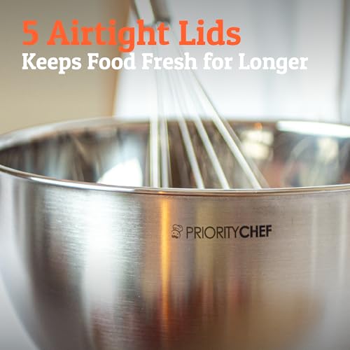 Premium Mixing Bowls With Lids Set (Khaki)