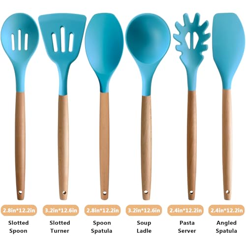 Kitchen Utensils Set 6 (Standard 6-Piece Set / Light Blue)