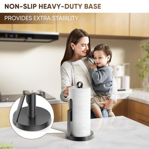 Heavy Duty Stainless Steel Paper Towel Holder with Tension Arm