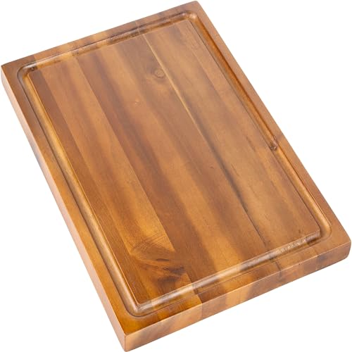 Eldridge Medium 16" x 11" Acacia Cutting Board (Brown / 16"L x 11"W)
