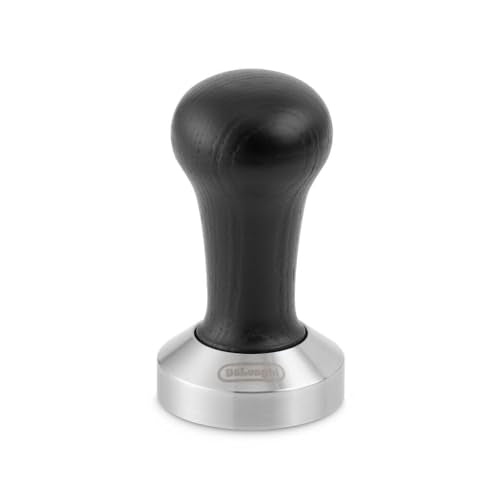DLSC080 Black Wood Espresso Coffee Tamper (Black Wood and Stainless)