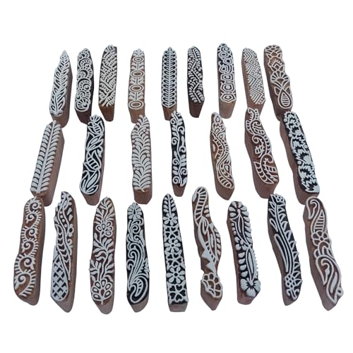 Assorted Wooden Block Printing Stamps Bulk01