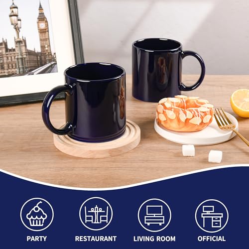 22oz Super Large Ceramic Coffee Mugs Large Handles Set of 4