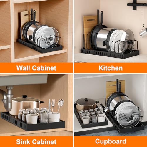 Lid Organizer Pot Lid Organizer