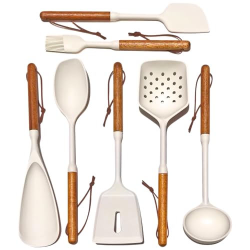 White Silicone Cooking Utensils Set