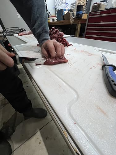 Big Game Cutting Chopping Board 3 (White/Feet / 32"L x 18"W)