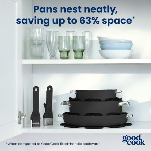 Ceramic Cookware Set with Removable Handles