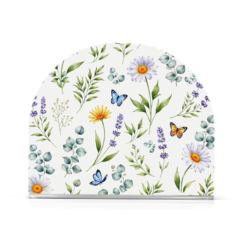 Napkin Holder for Table Paper Napkins Holder Acrylic Tissue Dispenser Kitchen Dining Room Bathroom Party Car Decor