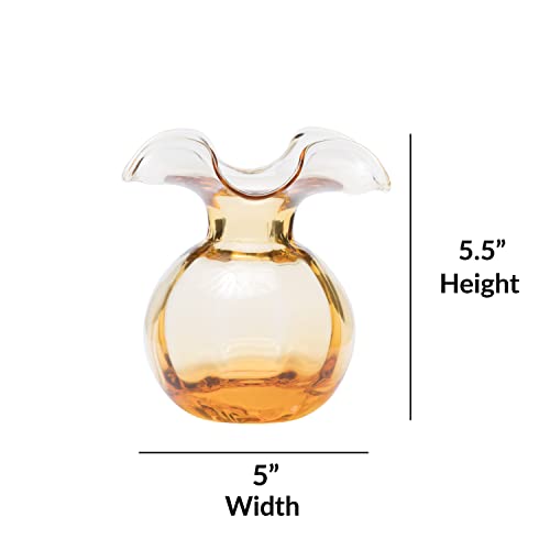Hibiscus Collection Italian Mouthblown Glass Vases
