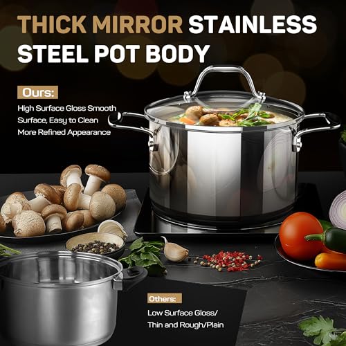 Tri Ply Stainless Steel Pots and Pans Set 11
