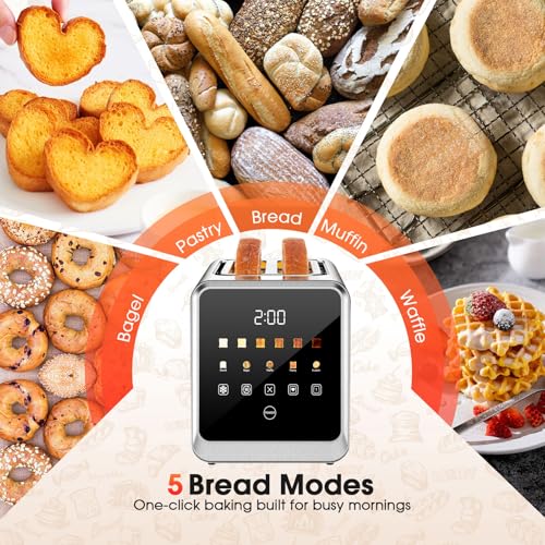 Touch Screen Toaster Wide Slot