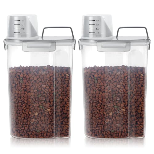 Airtight Small Cat Dog Pet Food Storage Containers BPA Free