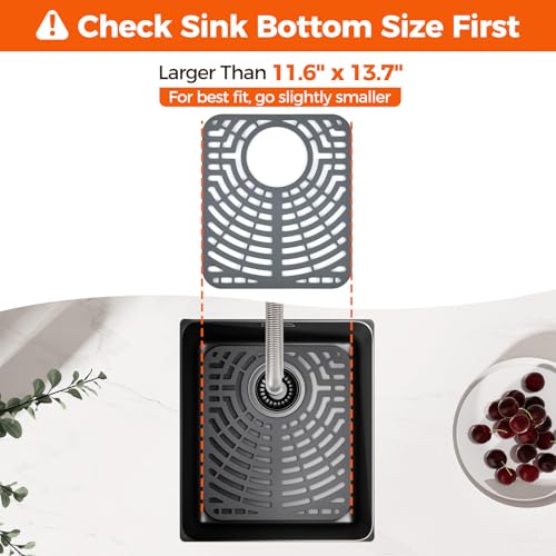 Silicone Sink Protector for Kitchen Sink (12x14 rear)