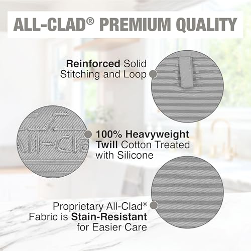 Premium Pot Holder & Hot Pad (Titanium / 2 Pack)