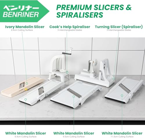 Mandoline Jumbo Slicer (Jumbo Slicer, White)