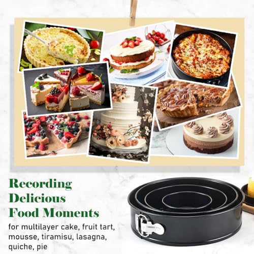 4 Inch Springform Pan Mini Baking Mold Round Leakproof Nonstick Removable Bottom Bakeware for Mini Cheesecakes