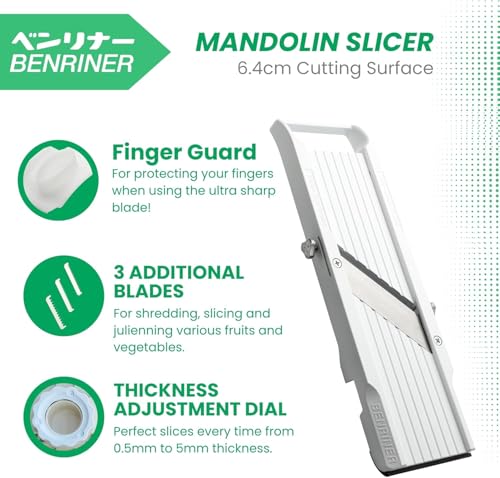 Japanese Mandoline Slicer (Classic Slicer, White)