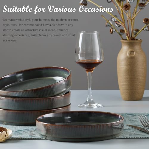 4 6 Pieces Stoneware Pasta Bowls Set